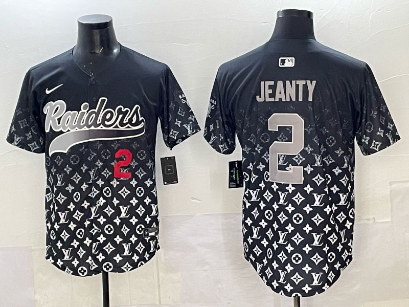 Men 2025 Nike Oakland Raiders #2 Jeanty Black Limited NFL Jersey style 001